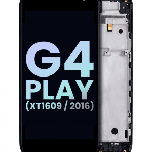 LCD Assembly With Frame For Motorola Moto G4 Play (XT1609 / 2016) (Genuine OEM) (Black)