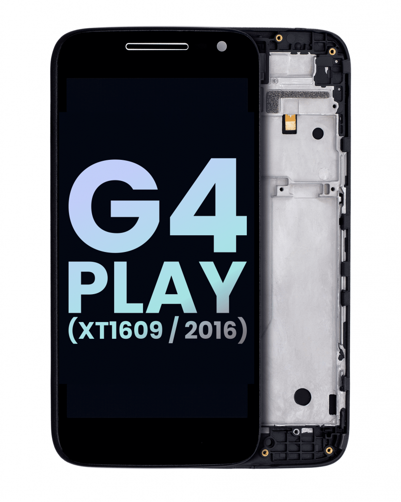 LCD Assembly With Frame For Motorola Moto G4 Play (XT1609 / 2016) (Genuine OEM) (Black)
