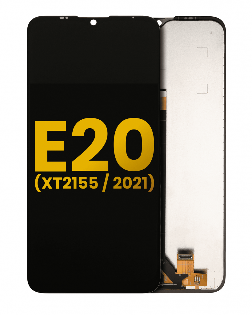 LCD Assembly Without Frame For Motorola Moto E20 (XT2155 / 2021) (Refurbished) (Black)