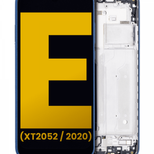LCD Assembly With Frame For Motorola Moto E (XT2052 / 2020) (Refurbished) (Midnight Blue)