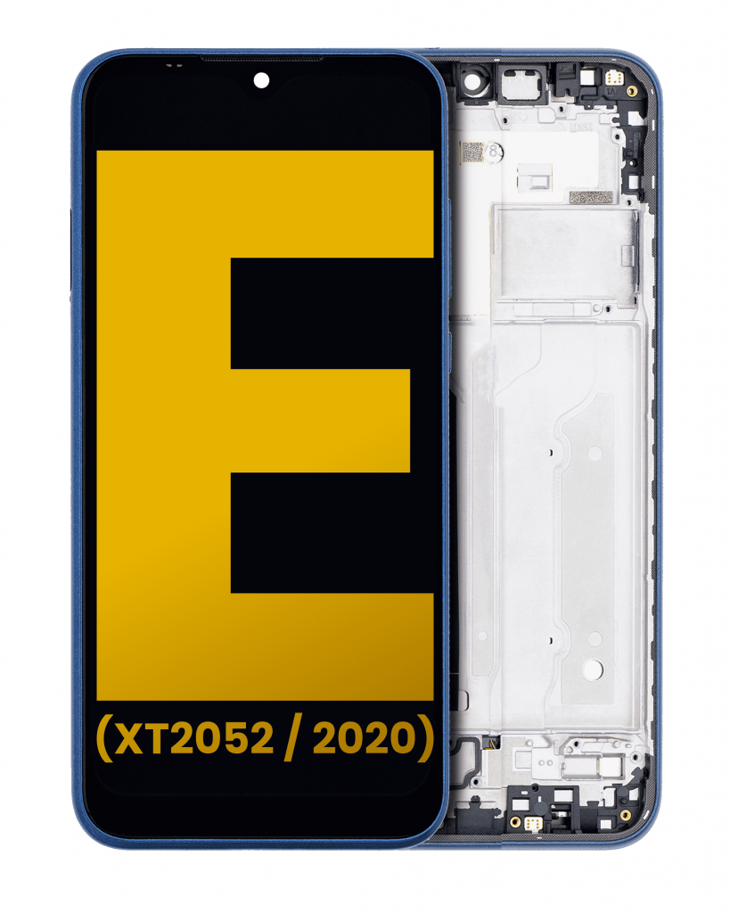 LCD Assembly With Frame For Motorola Moto E (XT2052 / 2020) (Refurbished) (Midnight Blue)