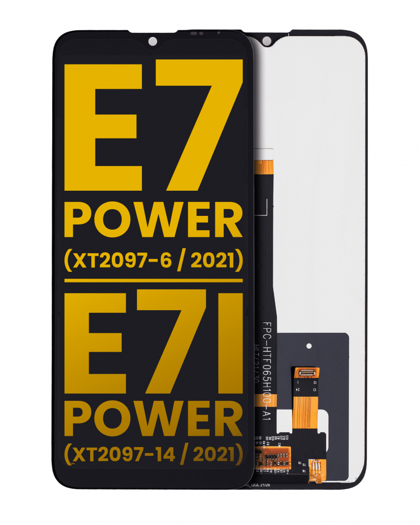 LCD Assembly Without Frame For Motorola Moto E7 Power (XT2097-6 / 2021) (Refurbished) (Black)