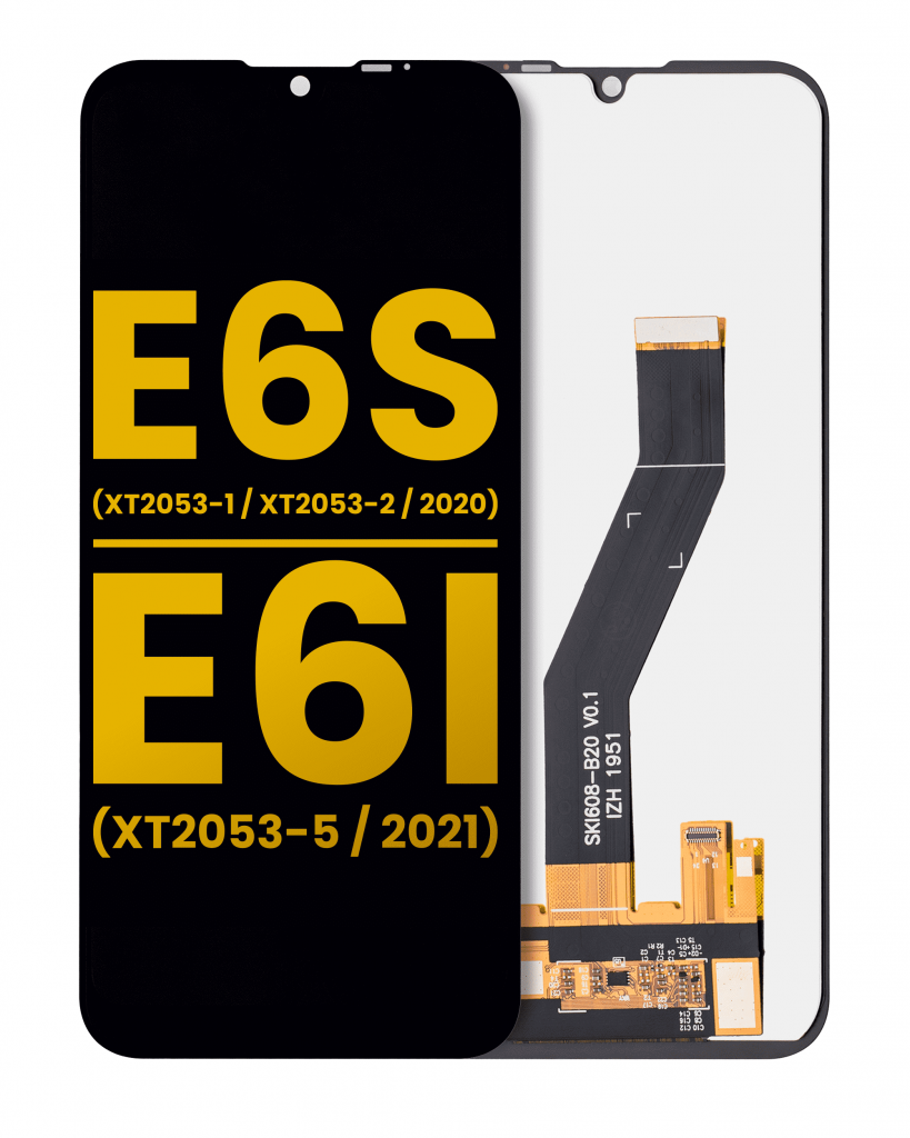 LCD Assembly Without Frame For Motorola Moto E6s (XT2053-1 / XT2053-2 / 2020) / E6i (XT2053-5 / 2021) (Refurbished) (All Colors)