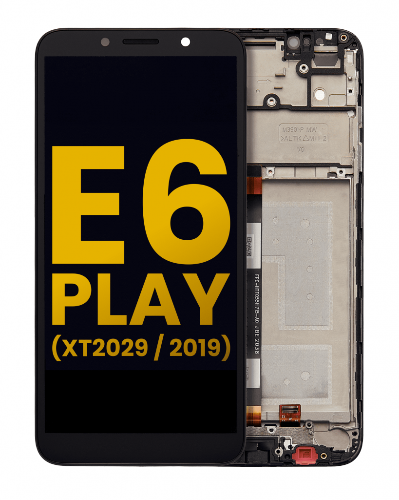 LCD Assembly With Frame For Motorola Moto E6 Play (XT2029 / 2019) (Refurbished) (All Colors)