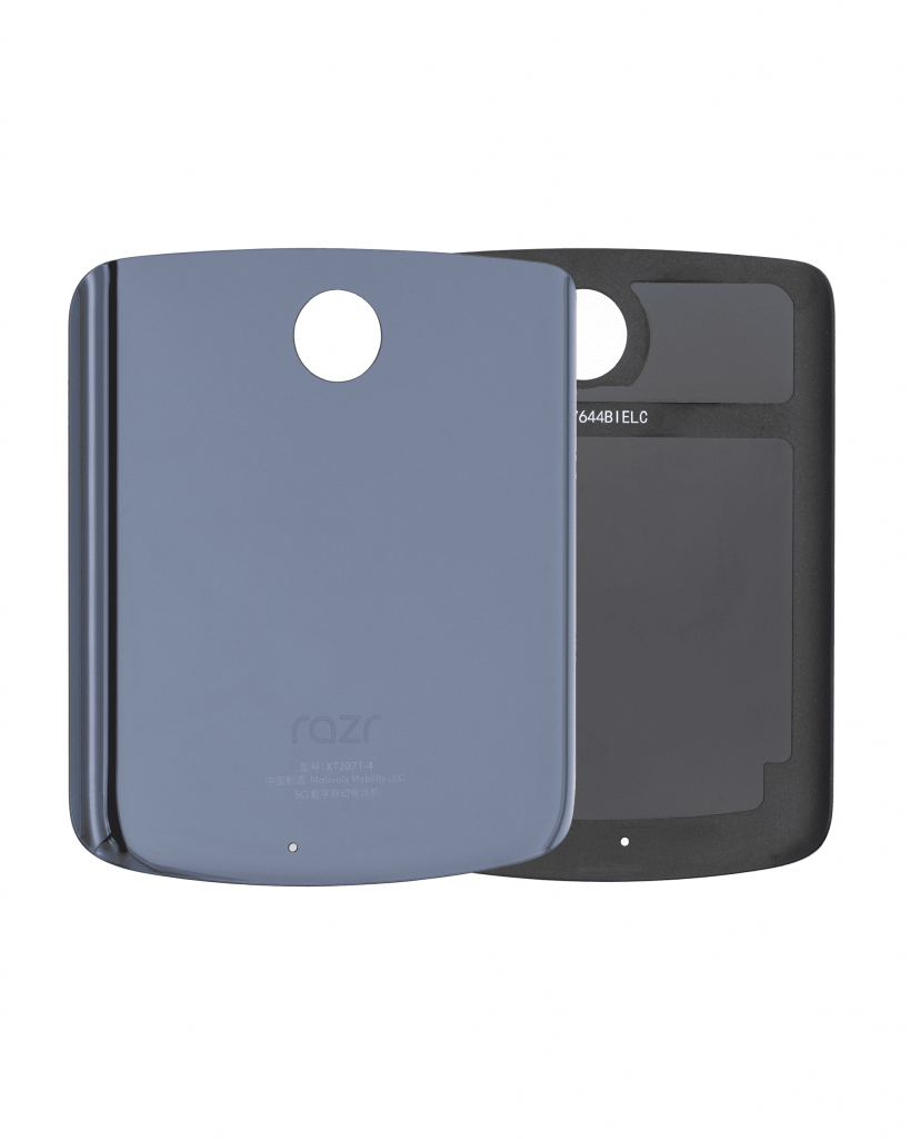 Back cover Glass For Motorola Razr 5G (XT2071 / 2020) (Genuine OEM) (Polished Graphite)