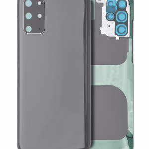 Back Cover Glass With Camera Lens For Samsung Galaxy S20 Plus 5G (No Logo) (Aftermarket Plus) (Cosmic Gray)