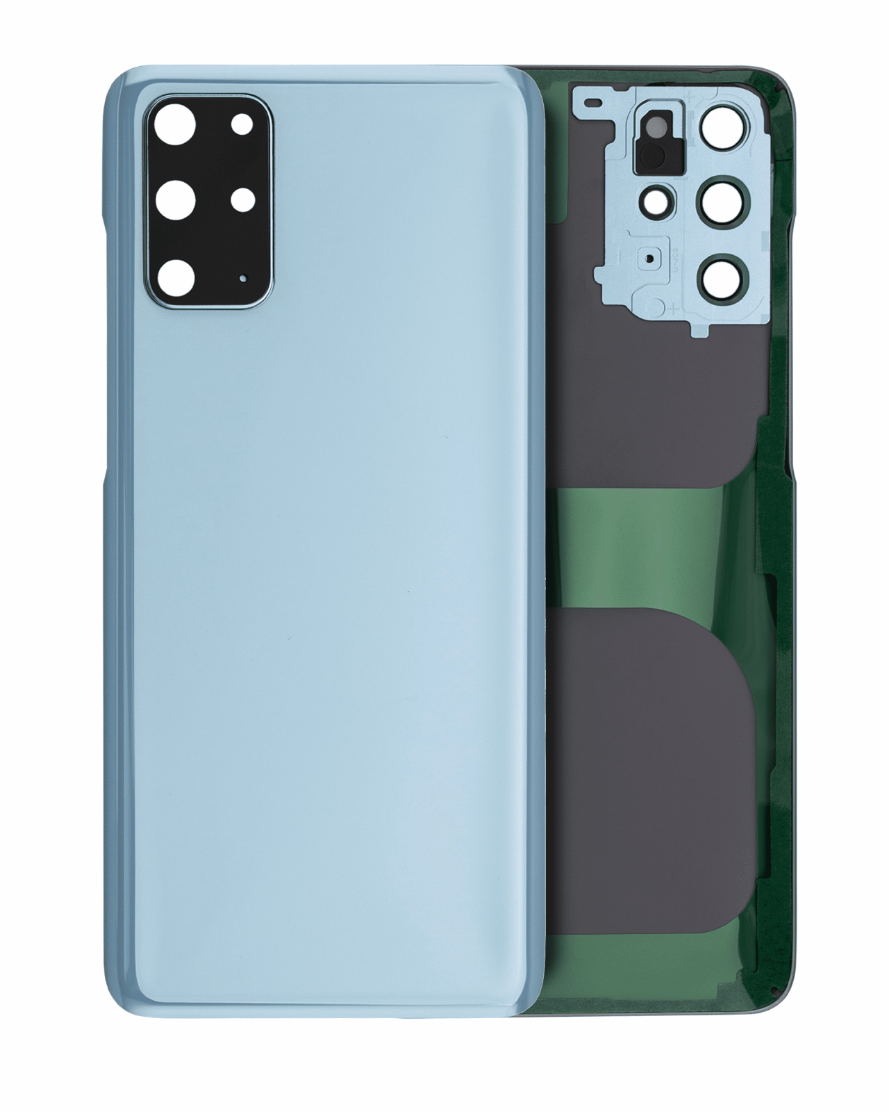 Back Cover Glass With Camera Lens For Samsung Galaxy S20 Plus (Service Pack) (Cloud Blue)