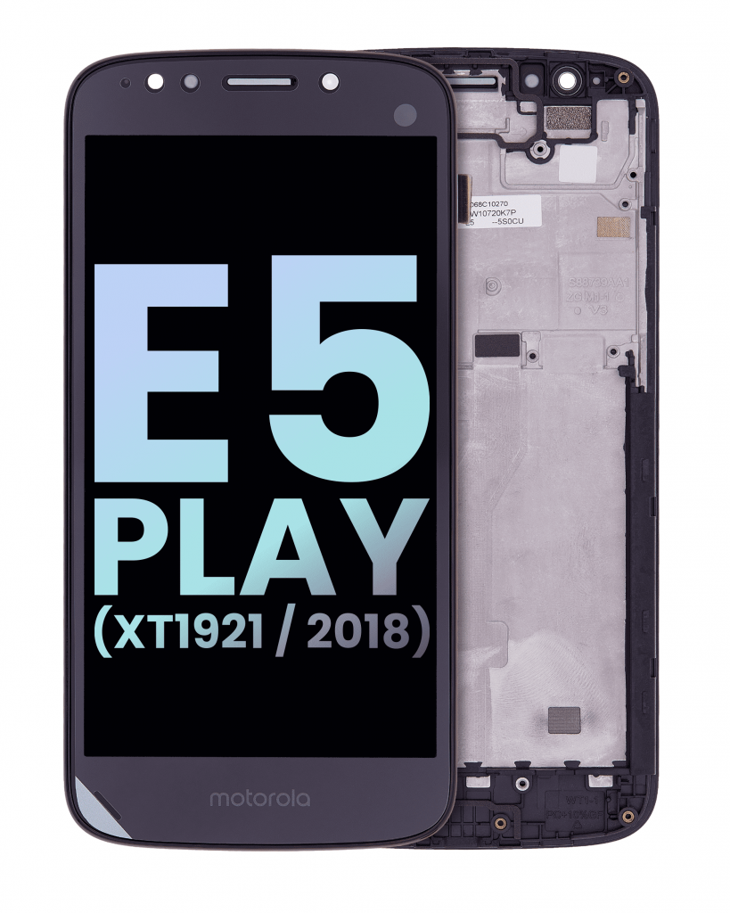 LCD Assembly With Frame For Motorola Moto E5 Play (XT1921 / 2018) (Genuine OEM) (Black)