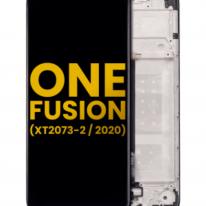 LCD Assembly With Frame For Motorola One Fusion (XT2073 / 2020) (Refurbished) (Black)