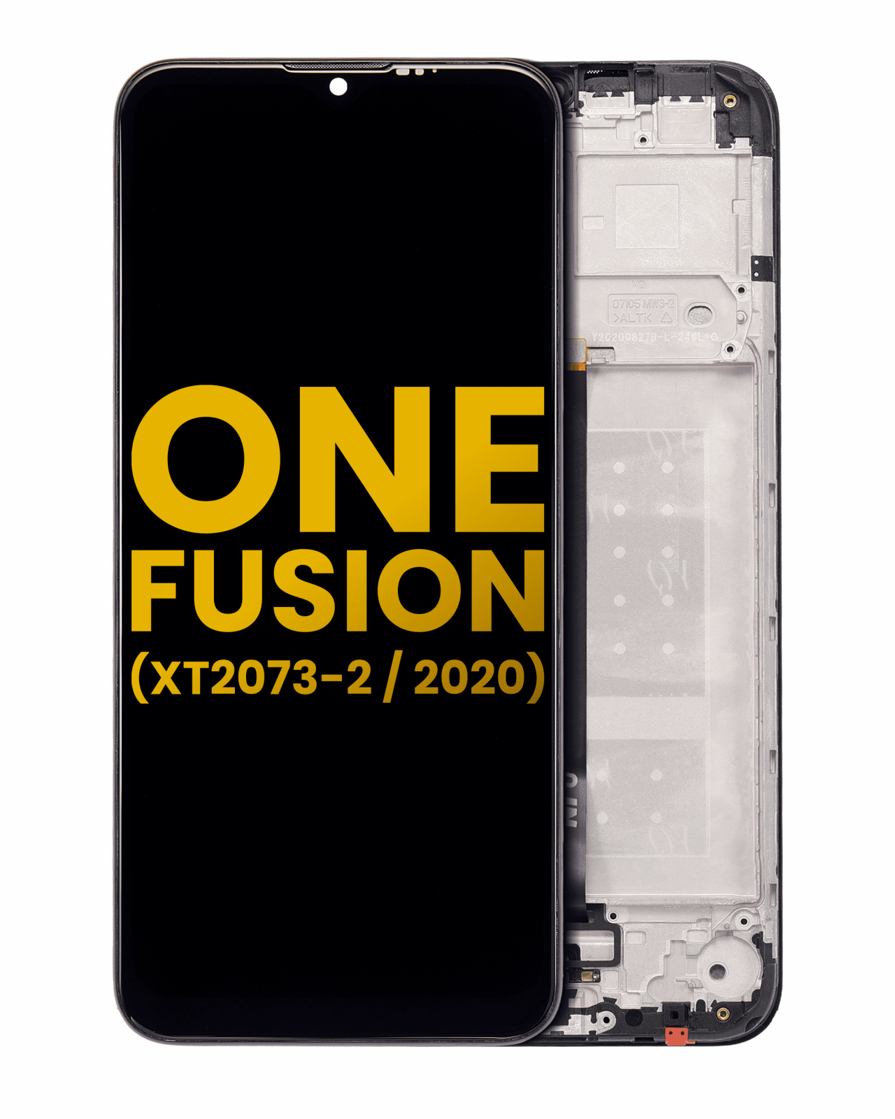 LCD Assembly With Frame For Motorola One Fusion (XT2073 / 2020) (Refurbished) (Black)