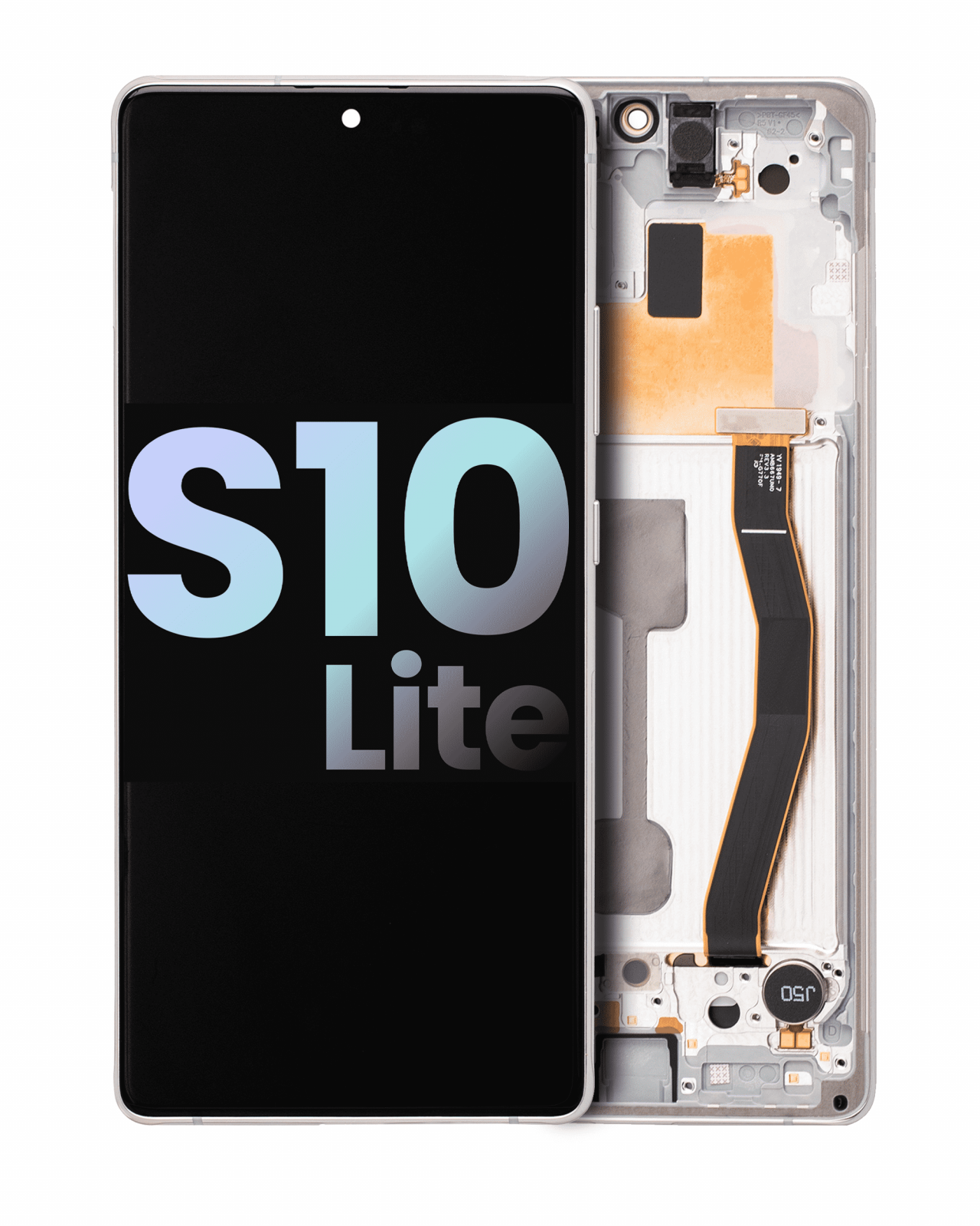 OLED Assembly With Frame For Samsung Galaxy S10 Lite (Service Pack) (Prism White)
