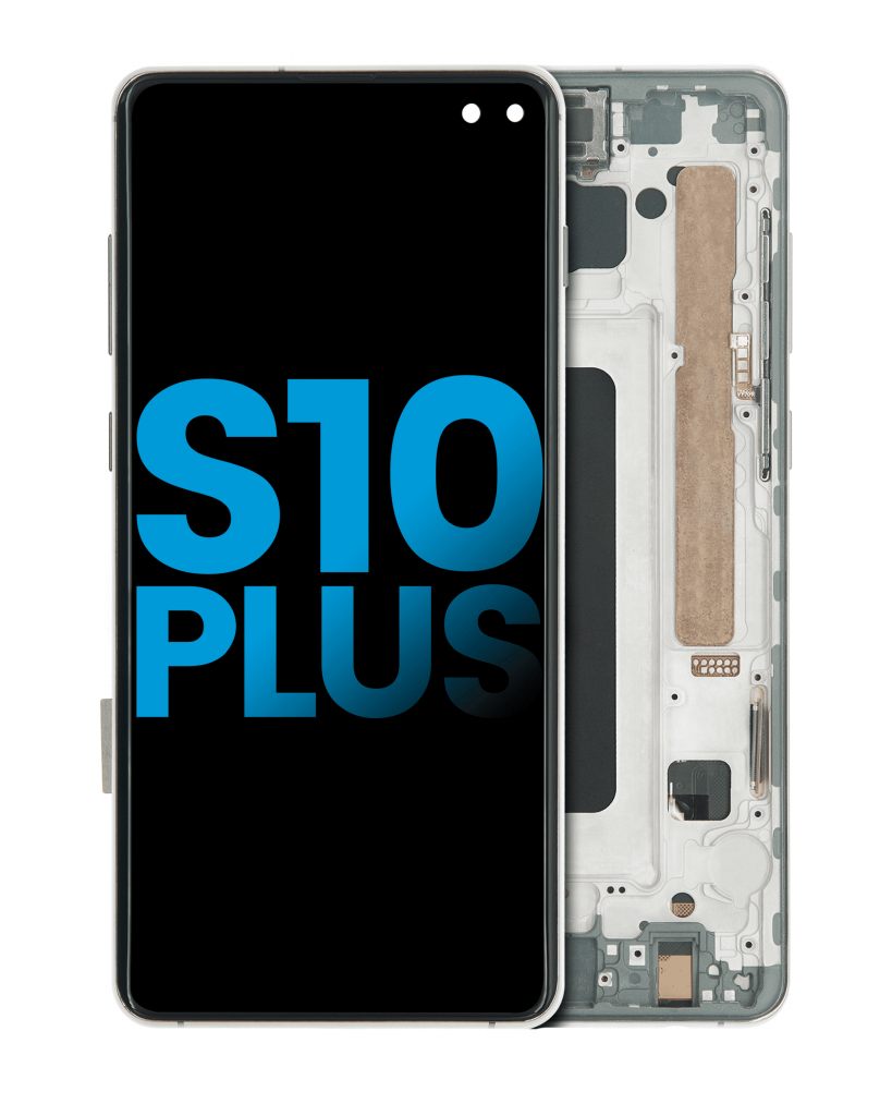 LCD Assembly With Frame (Without FingerPrint Sensor) For Samsung Galaxy S10 Plus (Aftermarket Plus: TFT) (Prism / Ceramic Black)