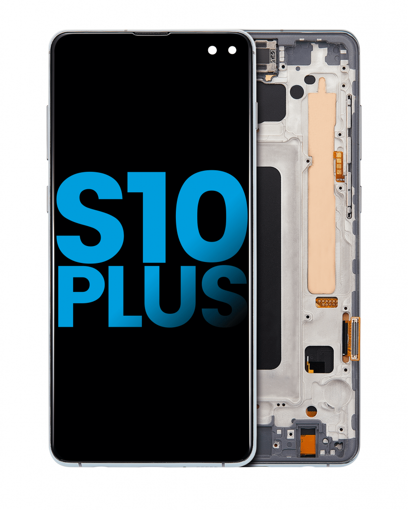 LCD Assembly With Frame (Without Fingerprint Sensor) For Samsung Galaxy S10 Plus (Aftermarket Plus: TFT) (Prism Green)