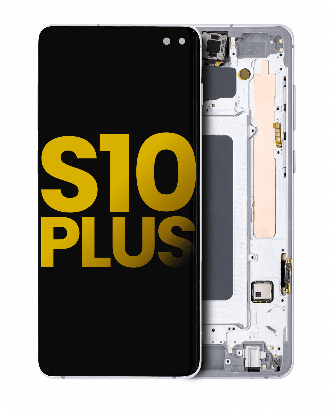 OLED Assembly With Frame For Samsung Galaxy S10 Plus (Refurbished) (Prism White)