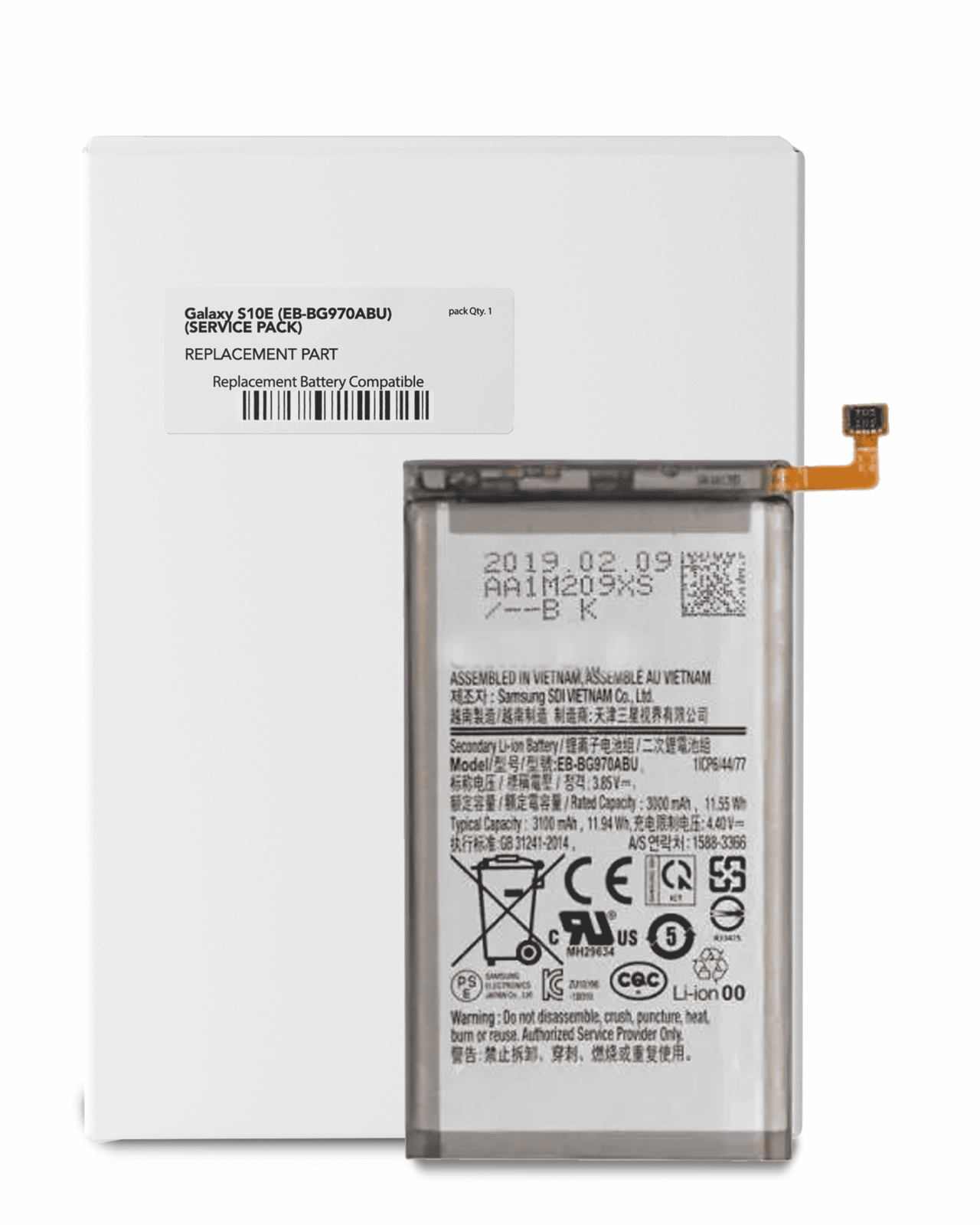 Replacement Battery For Samsung Galaxy S10e (Service Pack)