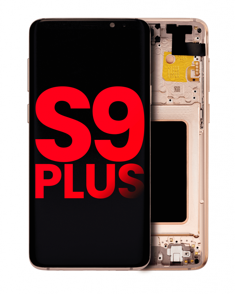 OLED Assembly With Frame For Samsung Galaxy S9 Plus (Aftermarket Plus) (Sunrise Gold)