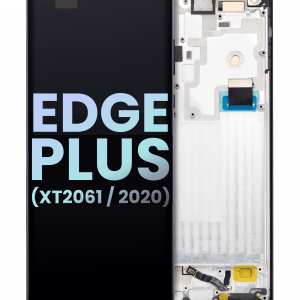 OLED Assembly With Frame For Motorola Edge Plus (XT2061 / 2020) (Genuine OEM) (Baltic Gray)