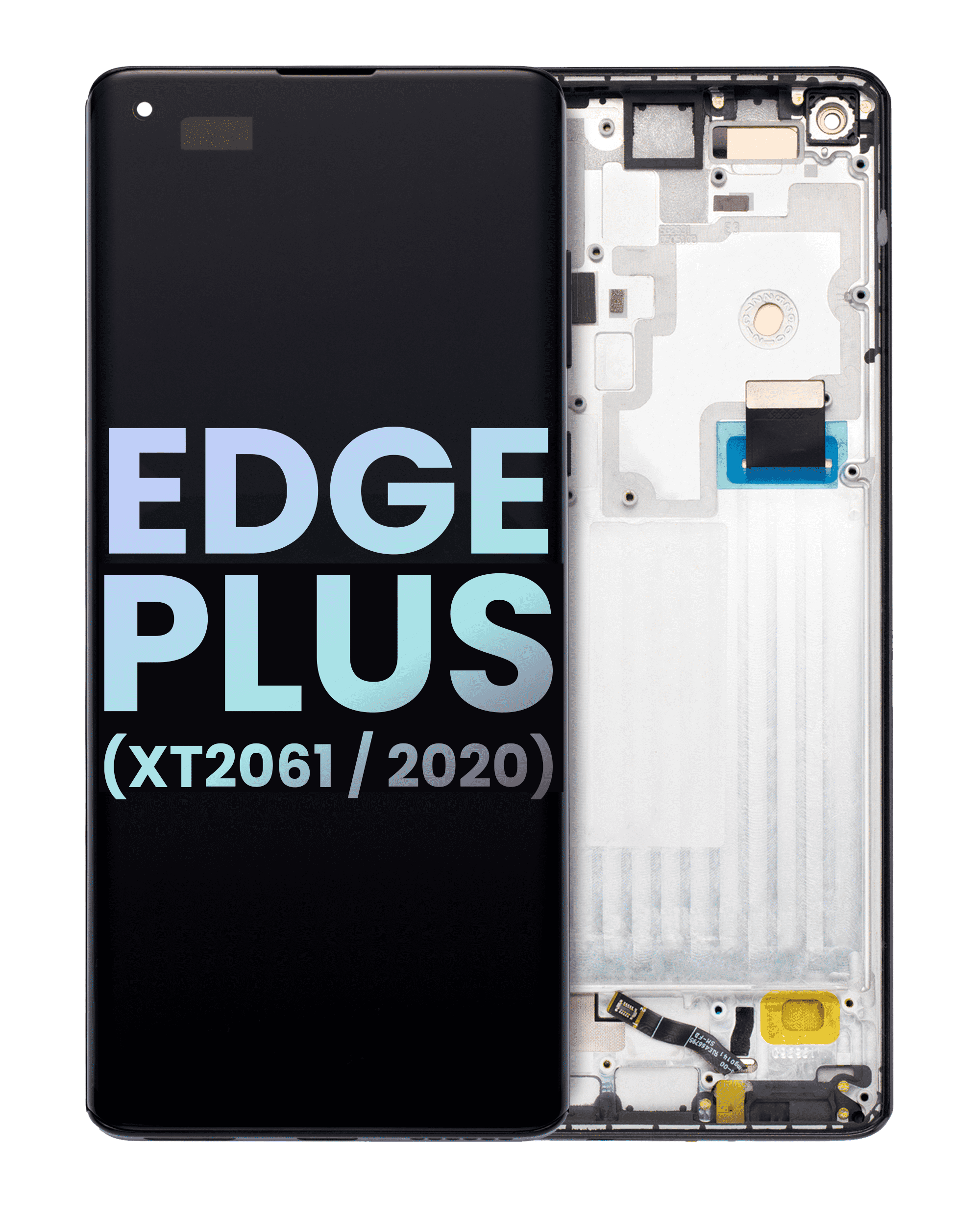 OLED Assembly With Frame For Motorola Edge Plus (XT2061 / 2020) (Genuine OEM) (Baltic Gray)