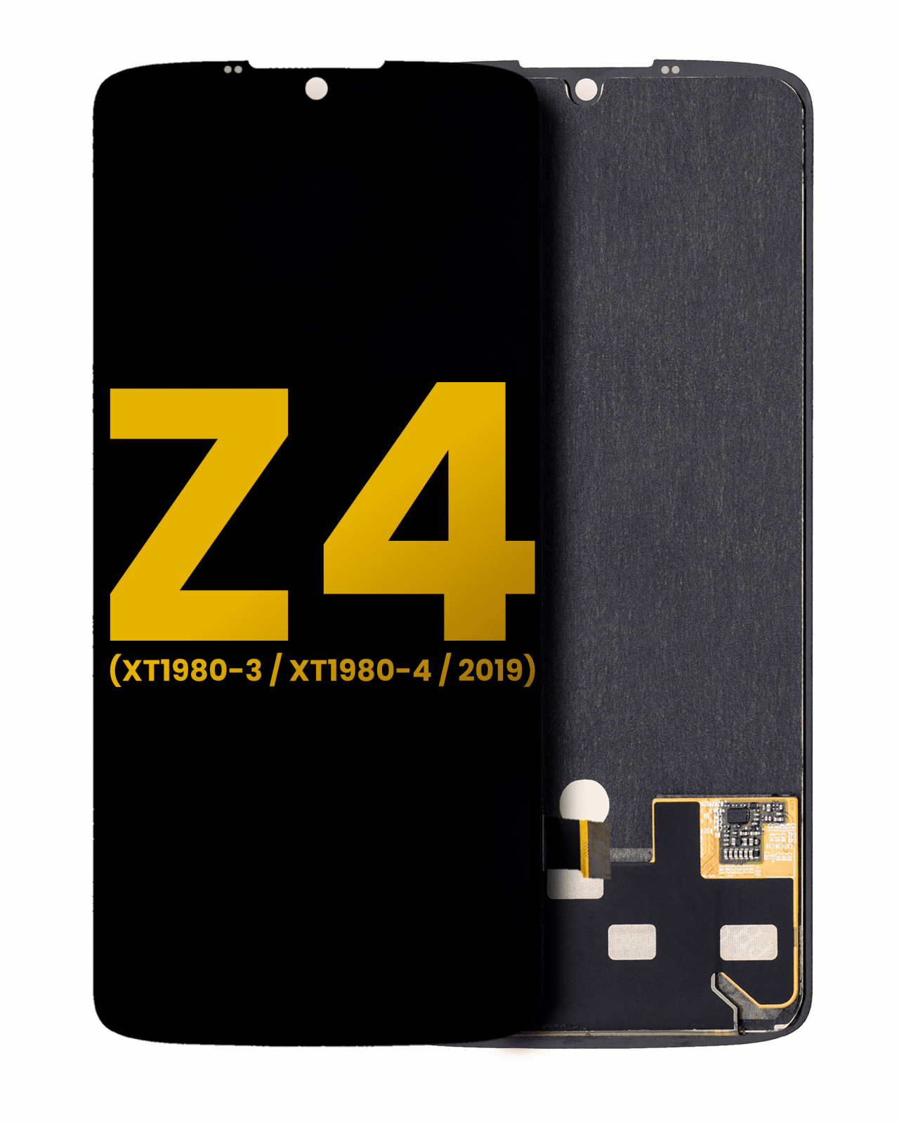 LCD Assembly Without Frame For Motorola Moto Z4 (XT1980-3 / XT1980-4 / 2019) (Refurbished) (All Colors)