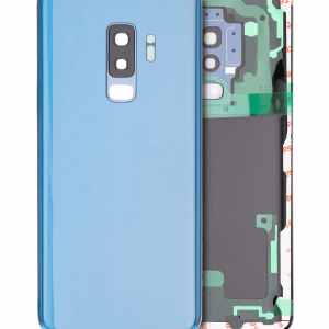 Back Cover Glass With Camera Lens For Samsung Galaxy S9 Plus (No Logo) (Aftermarket Plus) (Coral Blue)