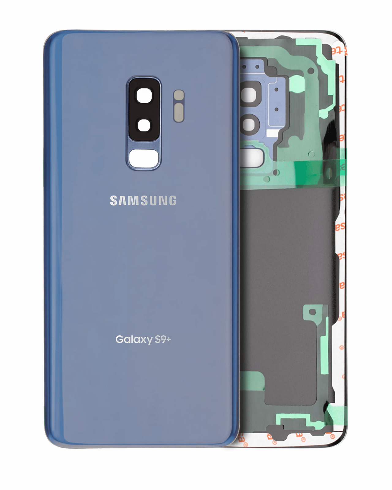 Back Cover Glass With Camera Lens For Samsung Galaxy S9 Plus (Service Pack) (Coral Blue)