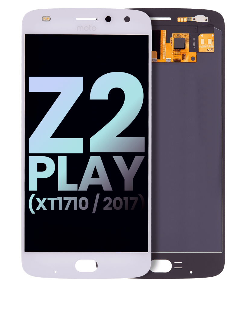 LCD Assembly Without Frame For Motorola Moto Z2 Play (XT1710 / 2017) (Genuine OEM) (White)