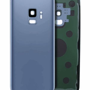Back Cover Glass With Camera Lens For Samsung Galaxy S9 (No Logo) (Aftermarket Plus) (Coral Blue)