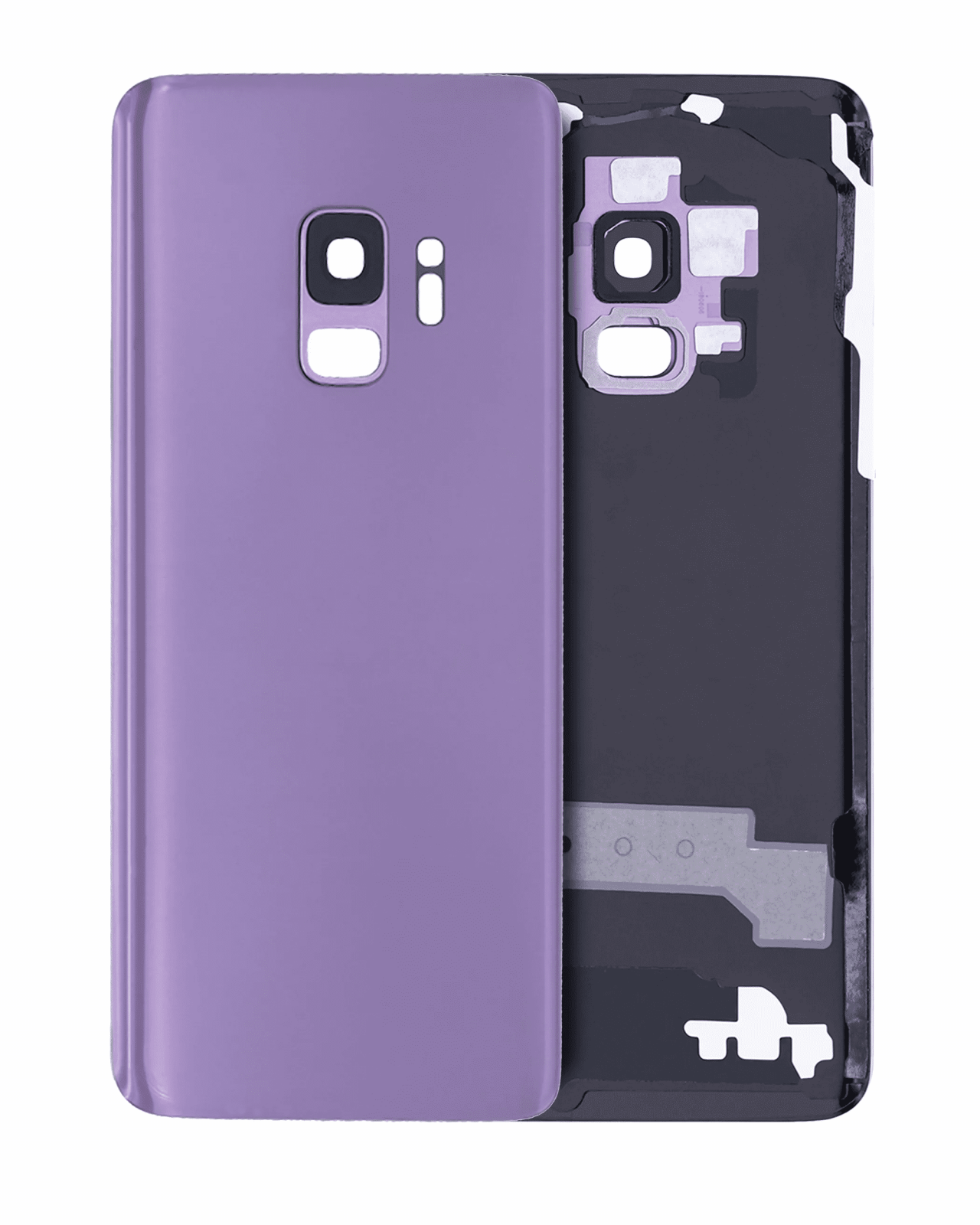 Back Cover Glass With Camera Lens For Samsung Galaxy S9 (Service Pack) (Lilac Purple)