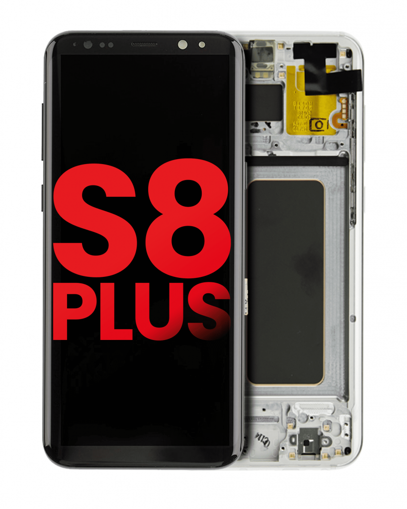 OLED Assembly With Frame For Samsung Galaxy S8 Plus (Aftermarket Plus) (Arctic Silver)