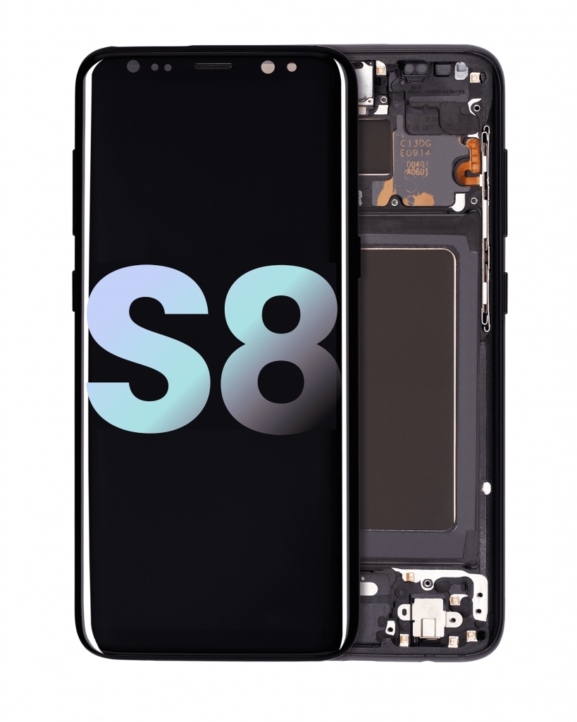 OLED Assembly With Frame For Samsung Galaxy S8 (Service Pack) (Midnight Black)