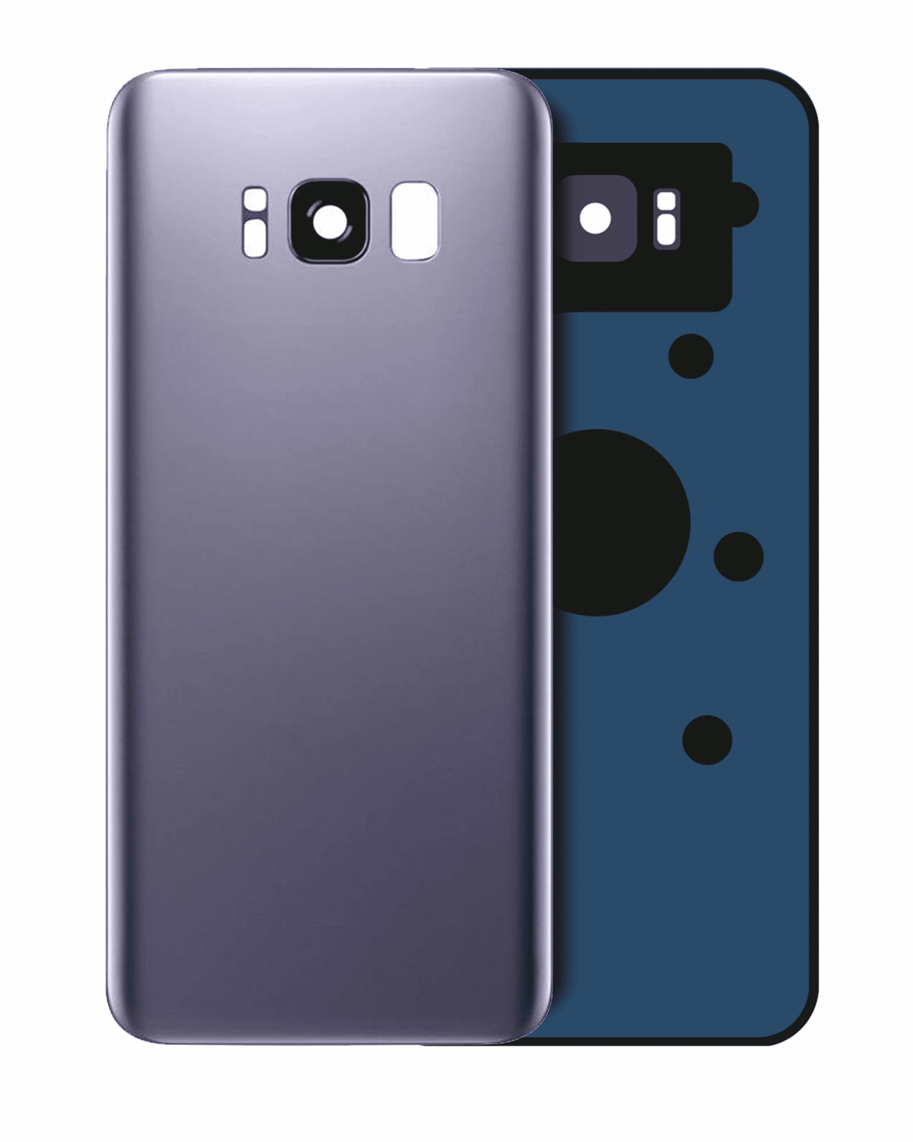 Back Cover Glass With Camera Lens For Samsung Galaxy S8 (Service Pack) (Orchid Gray)