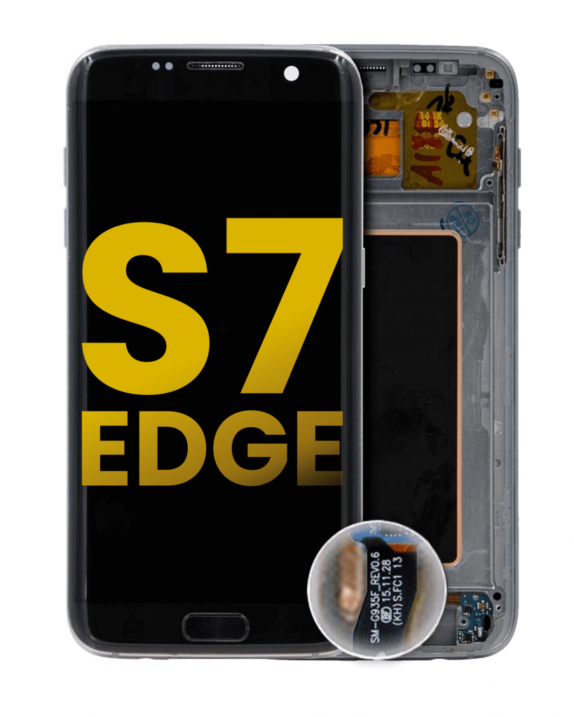 OLED Assembly With Frame For Samsung Galaxy S7 Edge (International / G935F) (Refurbished) (Black Onyx)