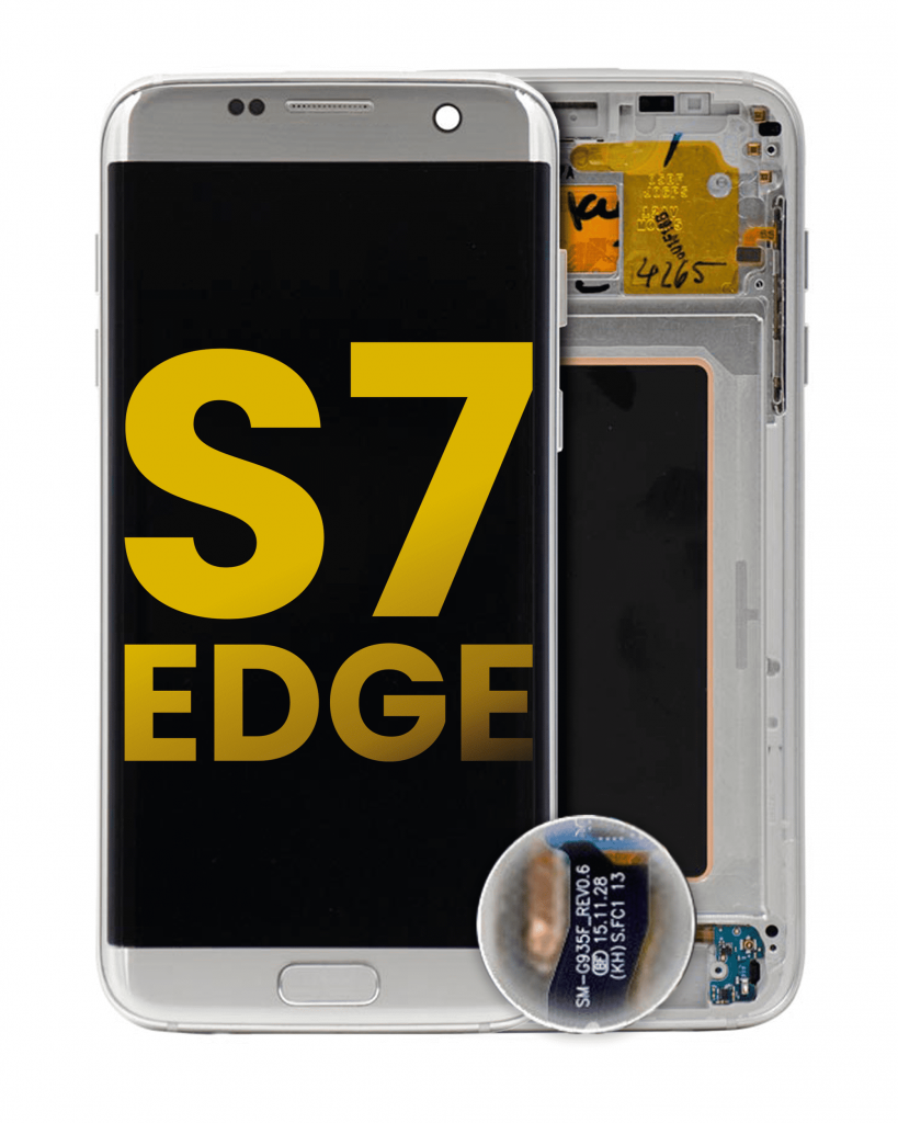 OLED Assembly With Frame For Samsung Galaxy S7 Edge (International / G935F) (Refurbished) (Silver)