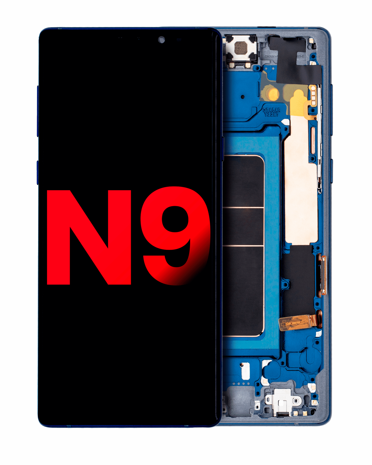 OLED Assembly With Frame For Samsung Galaxy Note 9 (Aftermarket Plus) (Ocean Blue)