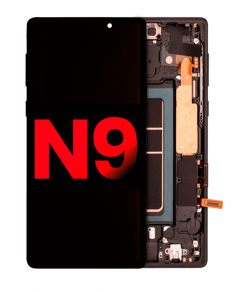 OLED Assembly With Frame For Samsung Galaxy Note 9 (Aftermarket Plus) (Midnight Black)