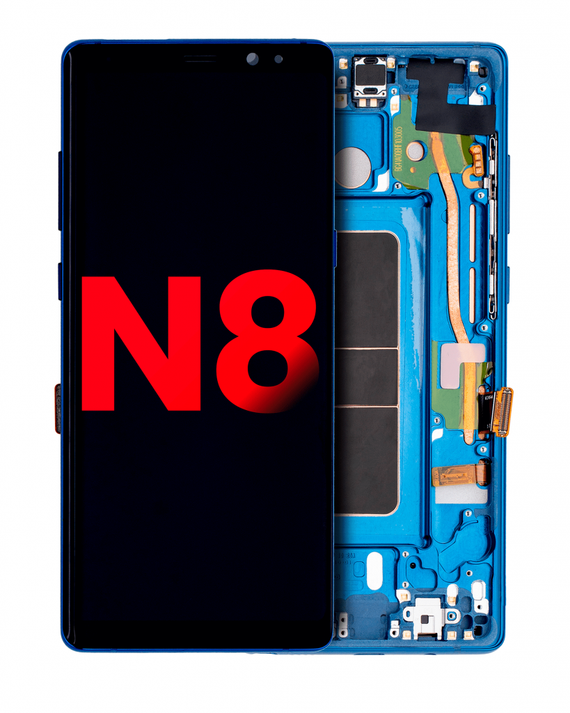 OLED Assembly With Frame For Samsung Galaxy Note 8 (Aftermarket Plus) (Deep sea Blue)