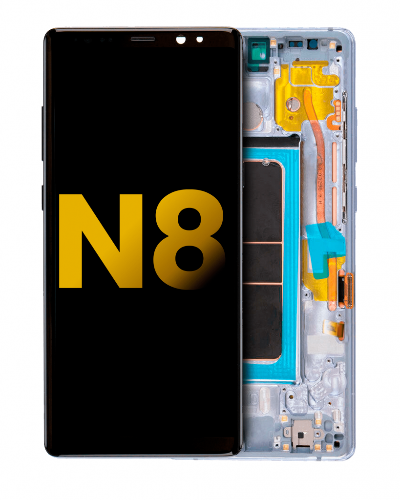 OLED Assembly With Frame For Samsung Galaxy Note 8 (Refurbished) (Orchid Gray)