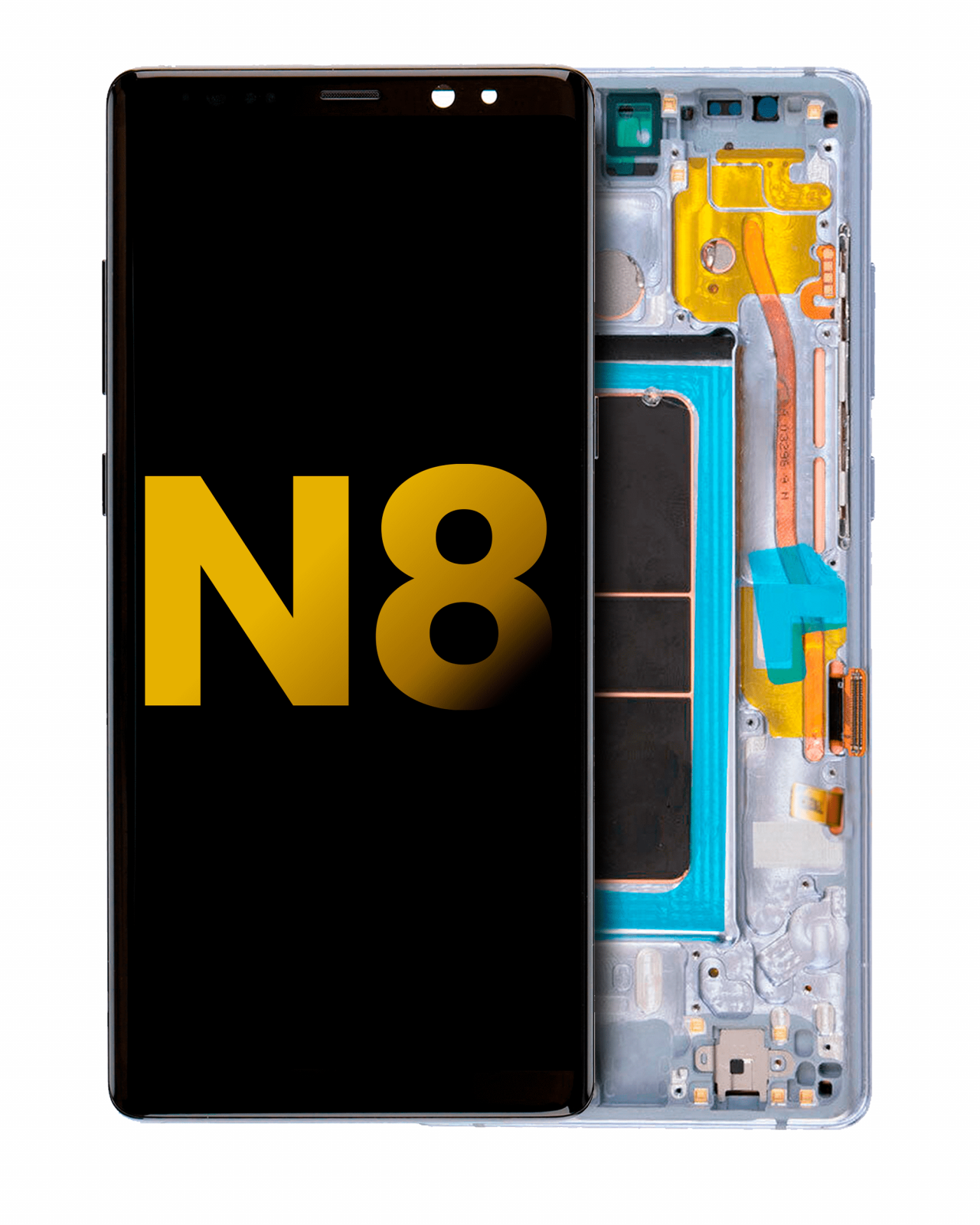 OLED Assembly With Frame For Samsung Galaxy Note 8 (Refurbished) (Orchid Gray)