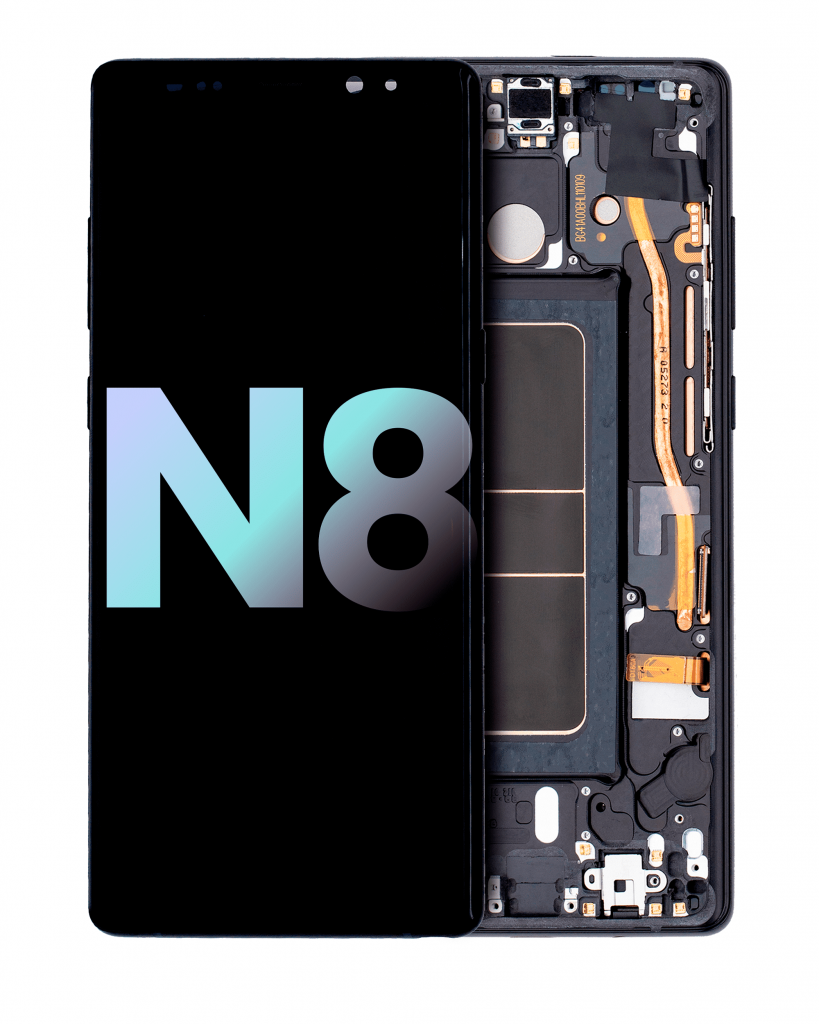 OLED Assembly With Frame For Samsung Galaxy Note 8 (Service Pack) (Midnight Black)
