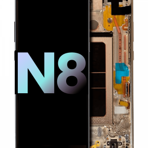 OLED Assembly With Frame For Samsung Galaxy Note 8 (Service Pack) (Maple Gold)