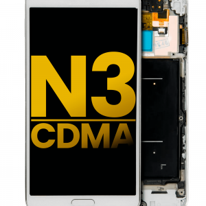 OLED Assembly With Frame For Samsung Galaxy Note 3 (Refurbished) (Verizon / Sprint) (White)