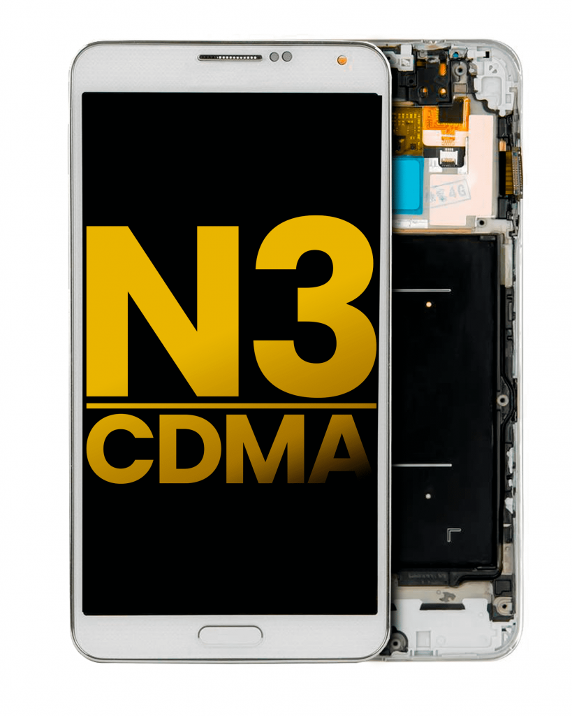 OLED Assembly With Frame For Samsung Galaxy Note 3 (Refurbished) (Verizon / Sprint) (White)
