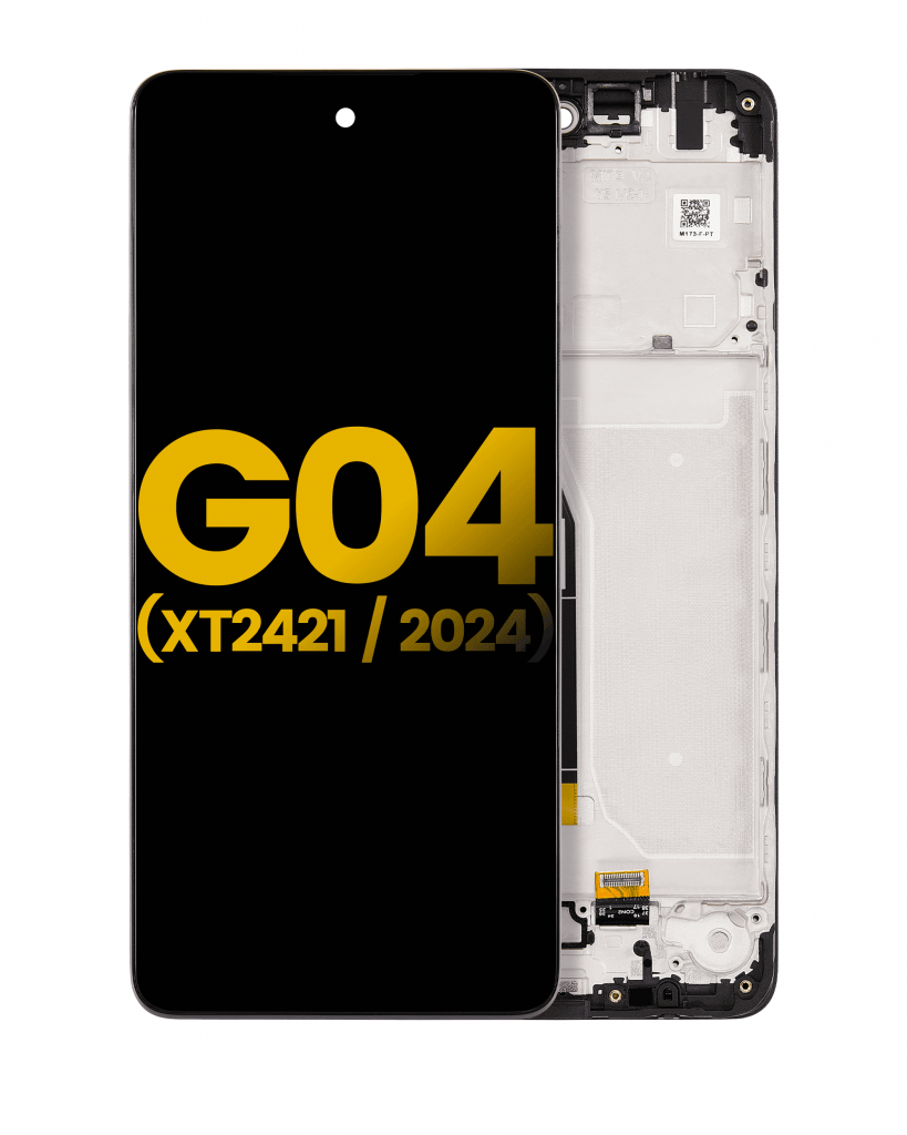 LCD Assembly With Frame For Motorola Moto G04 (XT2421 / 2024)/ G04S (XT2421-8) / E14 (XT2421-12) (Refurbished) (All Colors)