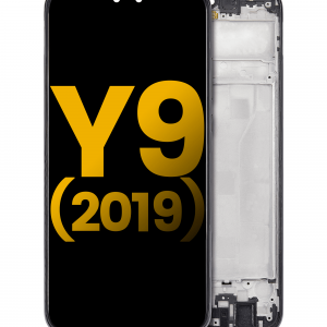 LCD Assembly With Frame For Huawei Y9 (2019) (Refurbished) (Midnight Black)