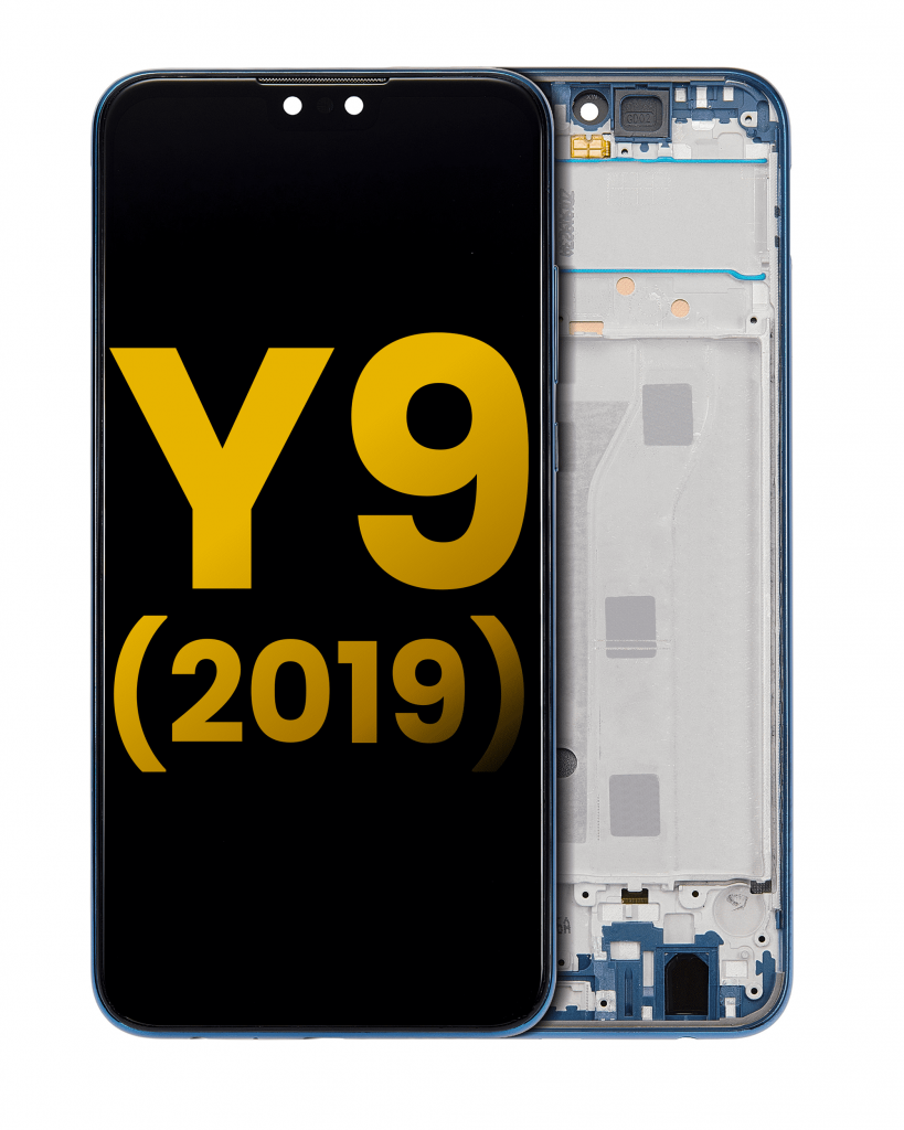 LCD Assembly With Frame For Huawei Y9 (2019) (Refurbished) (Sapphire Blue)