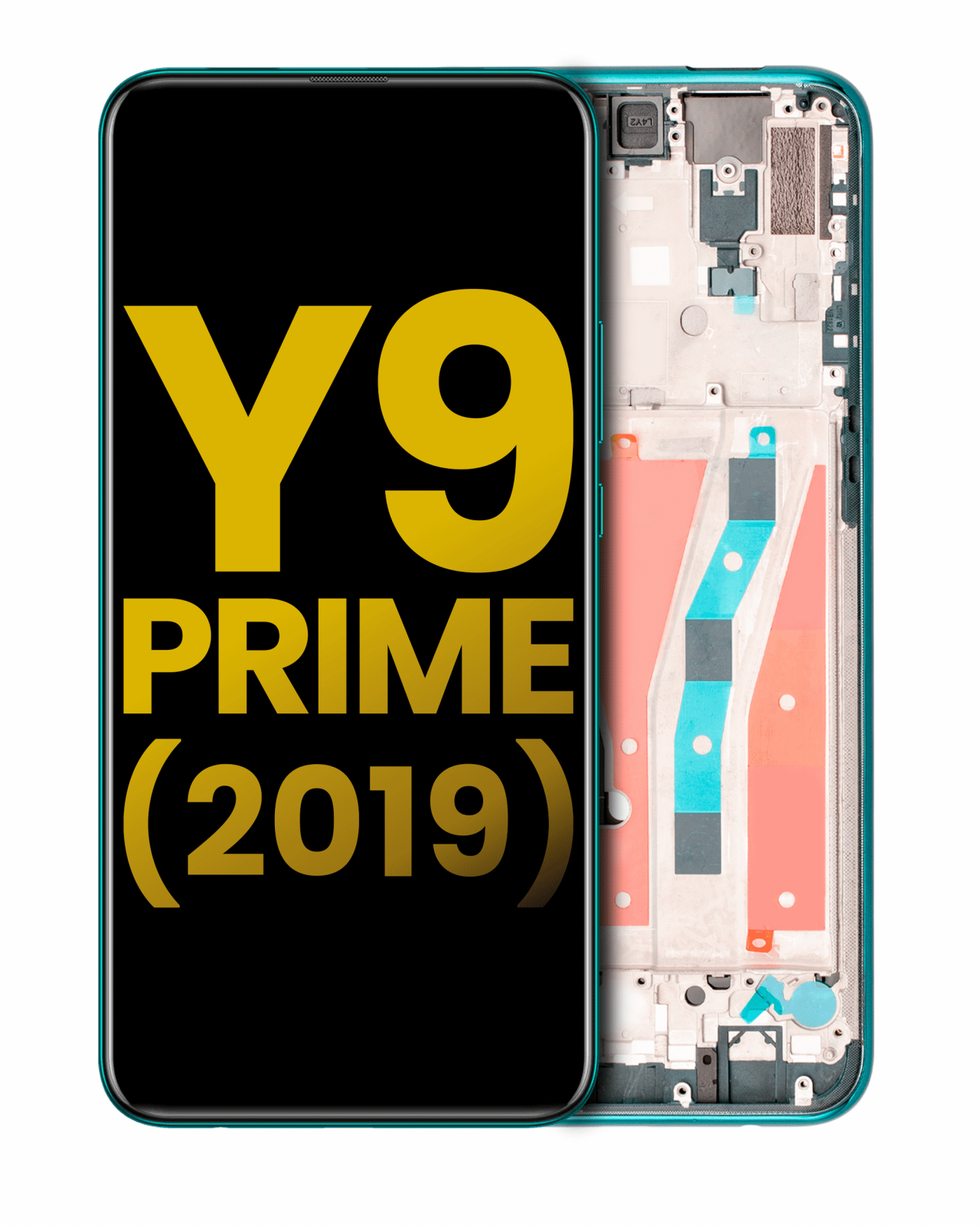 LCD Assembly With Frame For Huawei Y9 Prime (2019) (Refurbished) (Emerald Green)