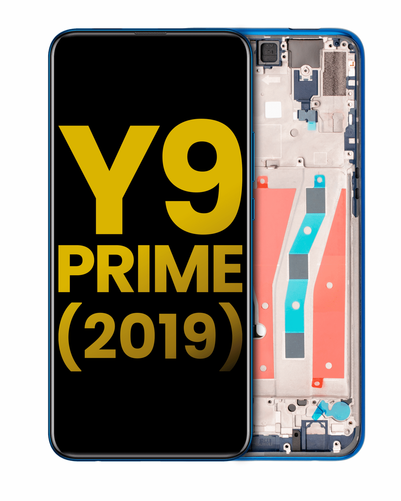 LCD Assembly With Frame For Huawei Y9 Prime (2019) (Refurbished) (Sapphire Blue)