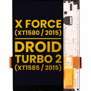 LCD Assembly With Frame For Motorola Moto X Force (XT1580 / 2015) / Droid Turbo 2 (XT1585 / 2015) (Refurbished) (Black)