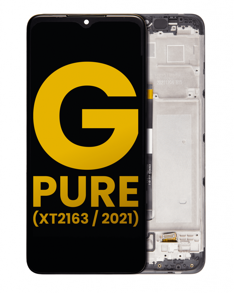 LCD Assembly With Frame For Motorola Moto G Pure (XT2163 / 2021) (Refurbished) (All Colors)