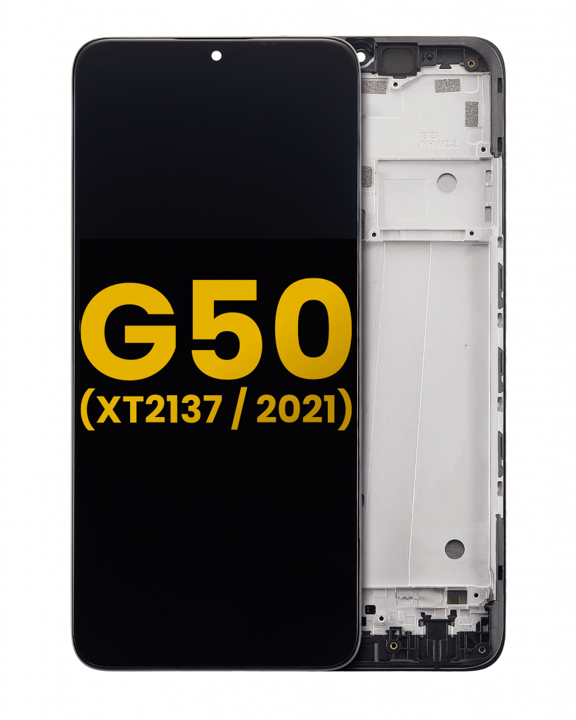 LCD Assembly With Frame For Motorola Moto G50 (XT2137 / 2021) (Refurbished) (All Colors)